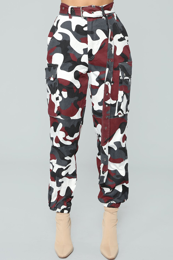 Lovely Trendy Camouflage Red PantsLW Fashion Online For Women