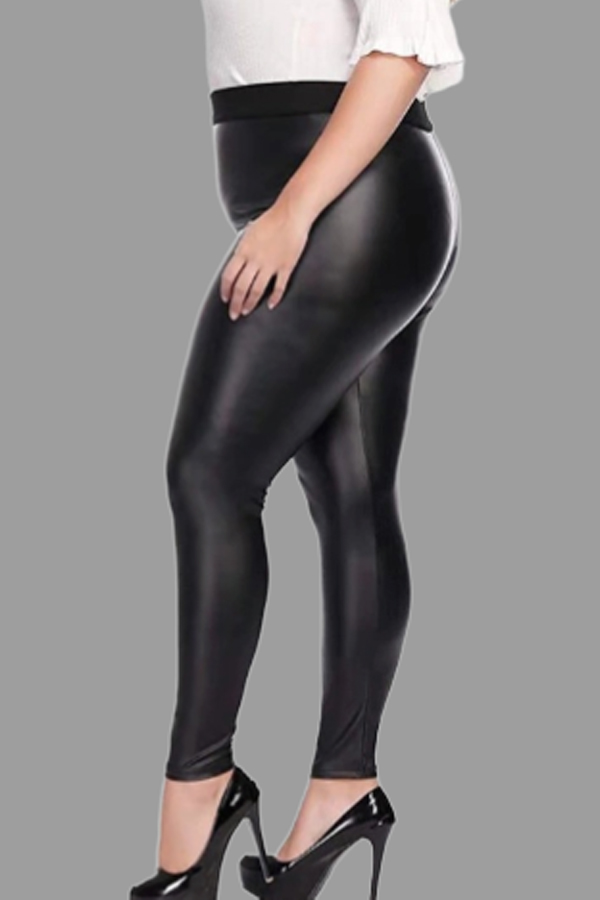 black plus size pants