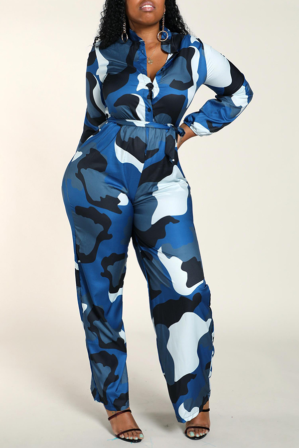 plus size camouflage jumpsuits