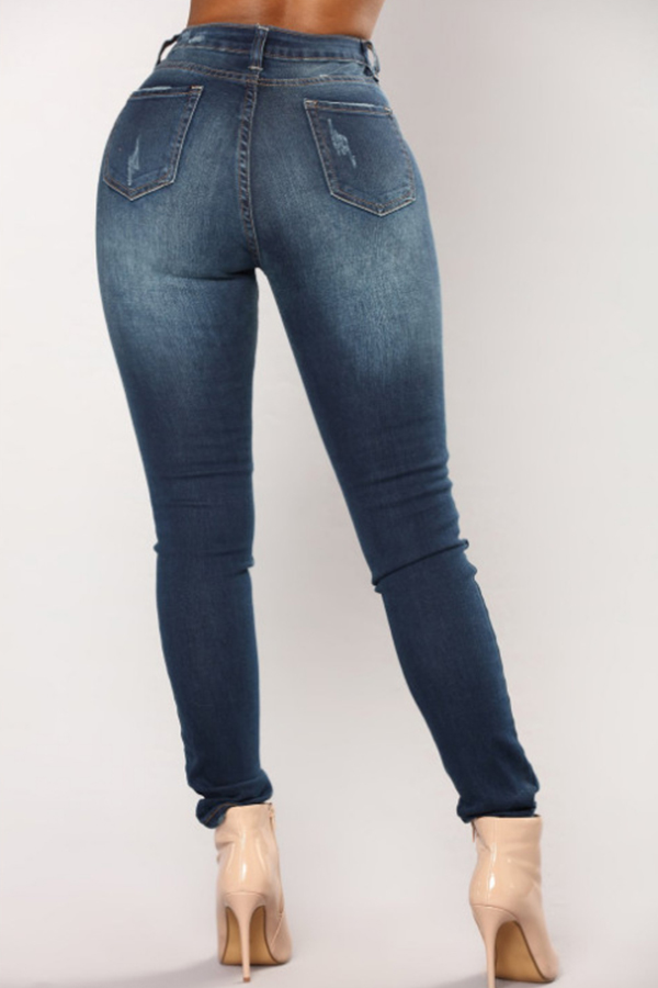 Lovely Casual Skinny Deep Blue JeansLW | Fashion Online For Women ...