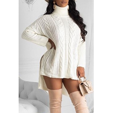 turtleneck white outfit