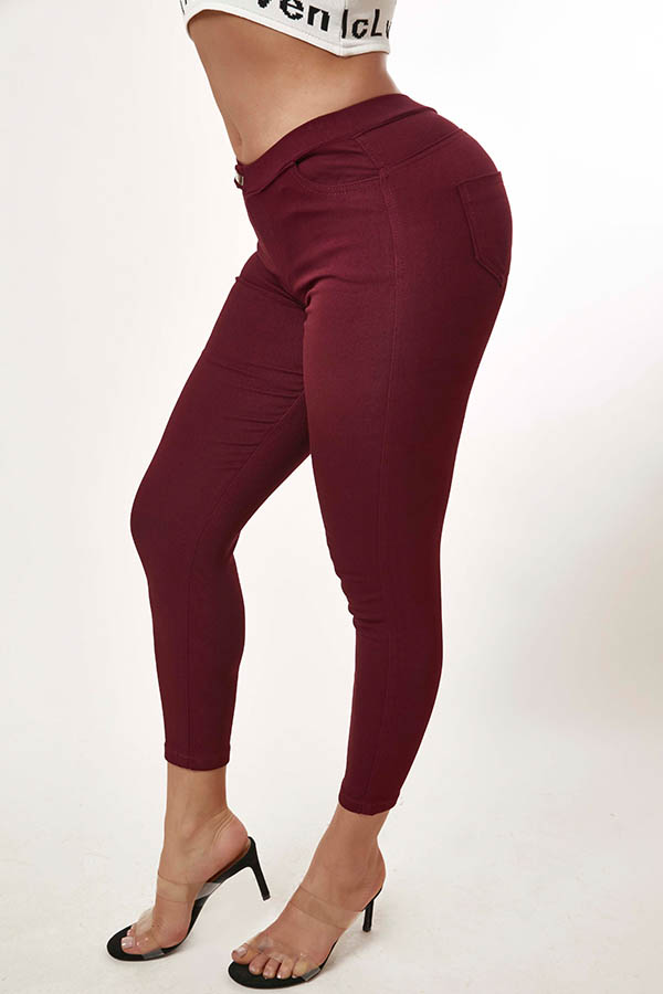 Lovely Casual Basic Red Pantslw Fashion Online For Women Affordable Womens Clothing 2044