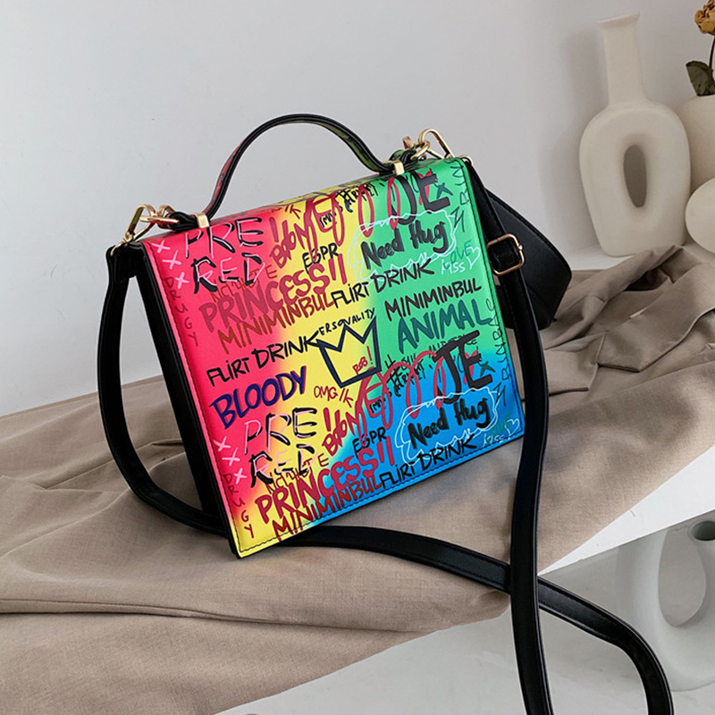 Lovely Casual Letter Print Multicolor Messenger BagLW | Fashion Online ...