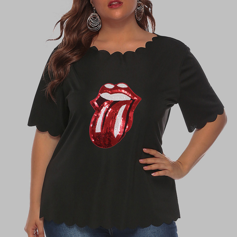 new look lip t shirt