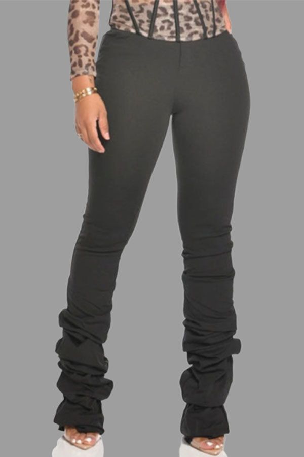 black plus size pants
