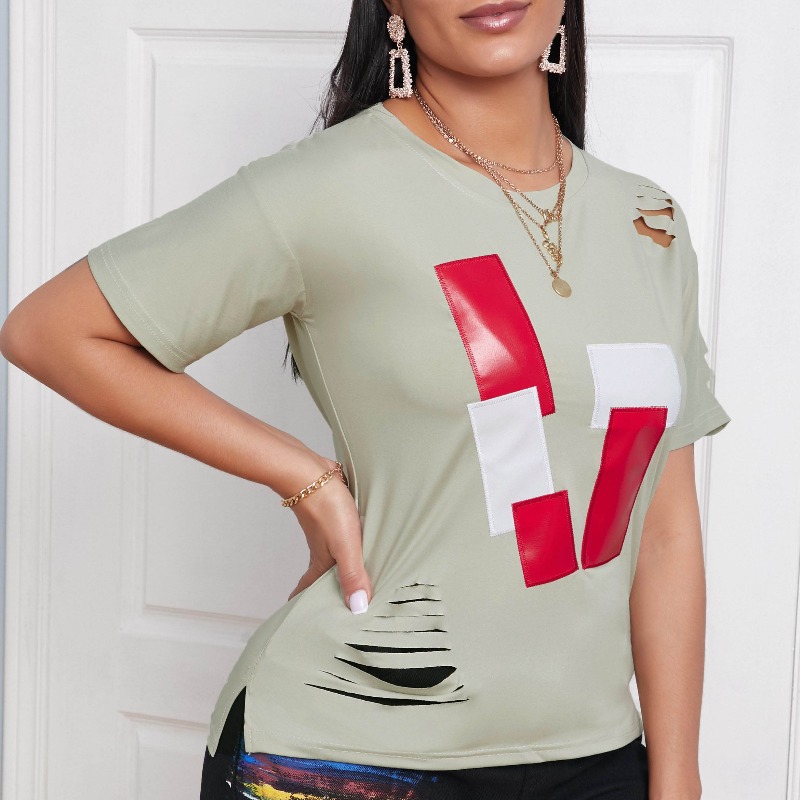 lovely Casual Print Light Green TshirtLW Fashion Online For Women