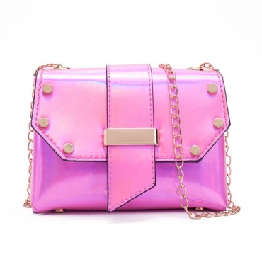 pink chain crossbody bag