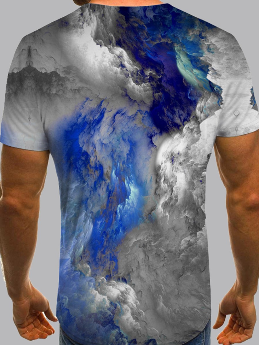 Men lovely Street O Neck Tiedye Grey TshirtLW Fashion Online For