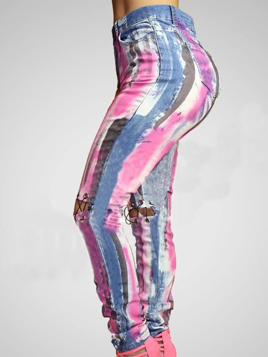 multicolor jeans