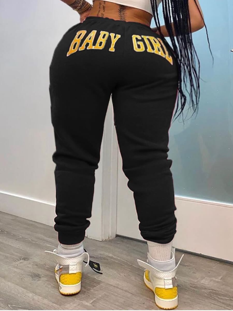 black plus size pants