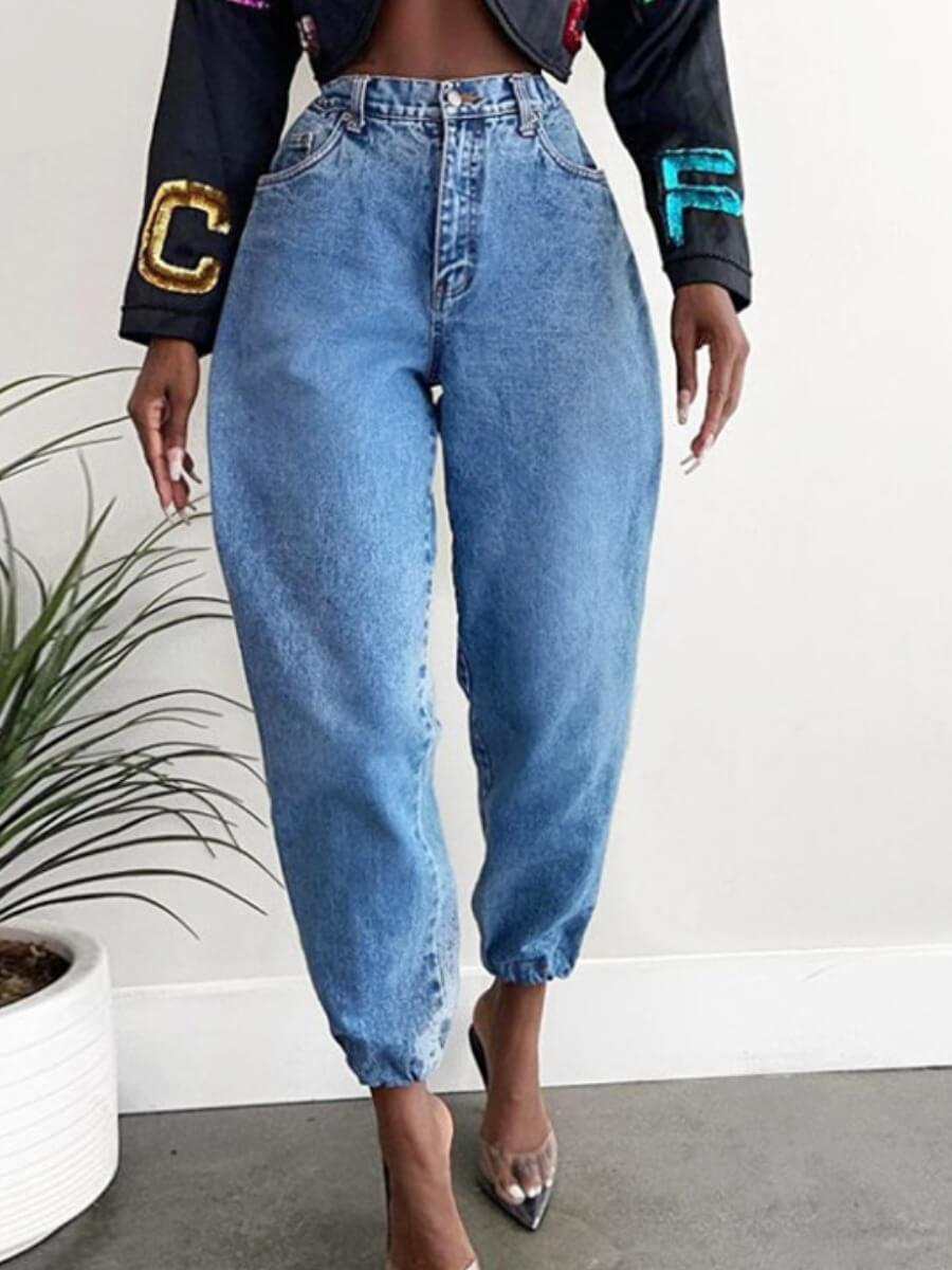 Lovely Casual Basic Baby Blue JeansLW | Fashion Online For Women ...