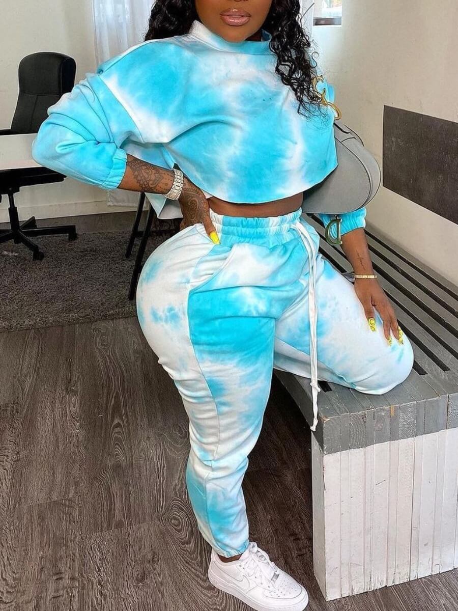 tie dye drawstring pants