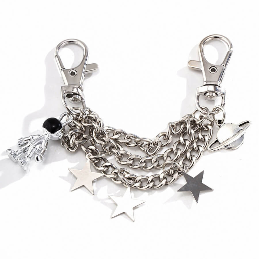 Lovely Casual Star Key Holder Silver Body ChainLW Fashion Online For